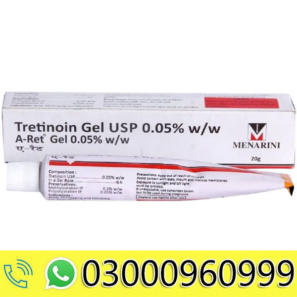 A-Ret Tretinoin Gel USP 0.05% w/w 20g